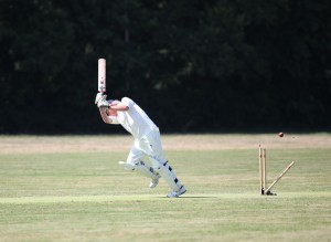 Skipper batting out the last two overs...