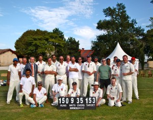 Combined teams on Saturday - victory for the Refreshers by two runs